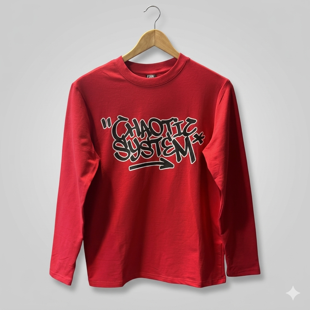 Chaotic System Long-Sleeve Graphic Tee