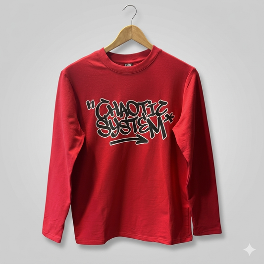Chaotic System Long-Sleeve Graphic Tee