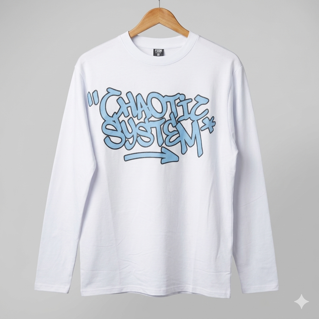 Chaotic System Long-Sleeve Graphic Tee